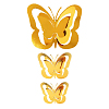 Набор подвесок Бабочки 3D 11 шт золото
